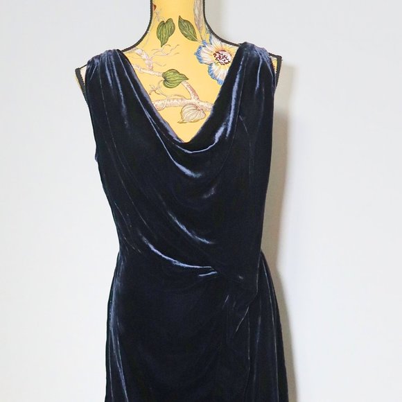 Twist & Tango Black Velvet Dress Size 38 - Picture 6 of 9